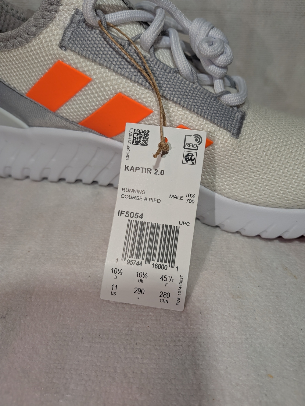 Adidas Men's Kaptir 2.0 shoes Size 10.5 - Picture 2 of 8